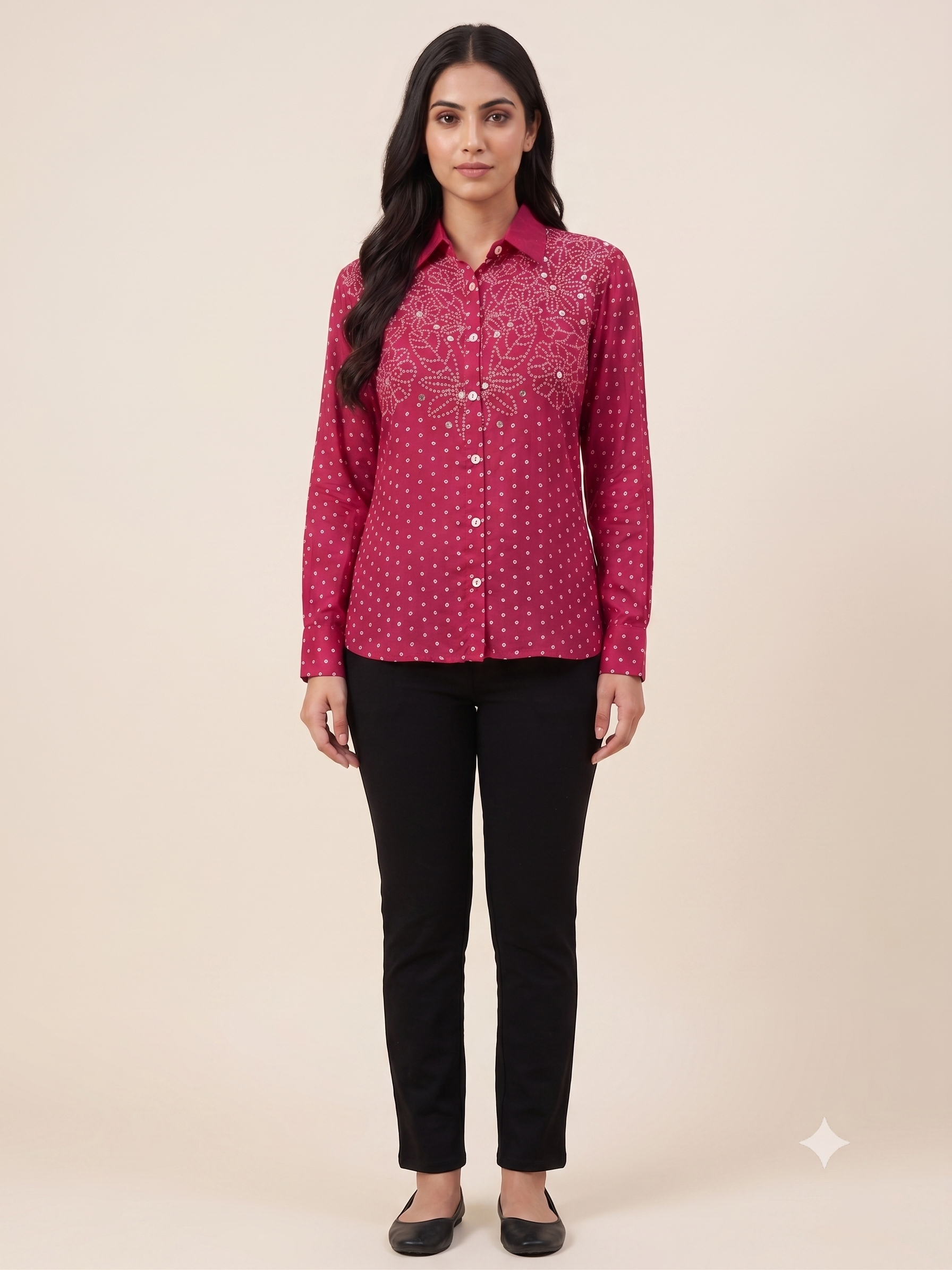 Premium Fuchsia Pink Women's Office Shirt