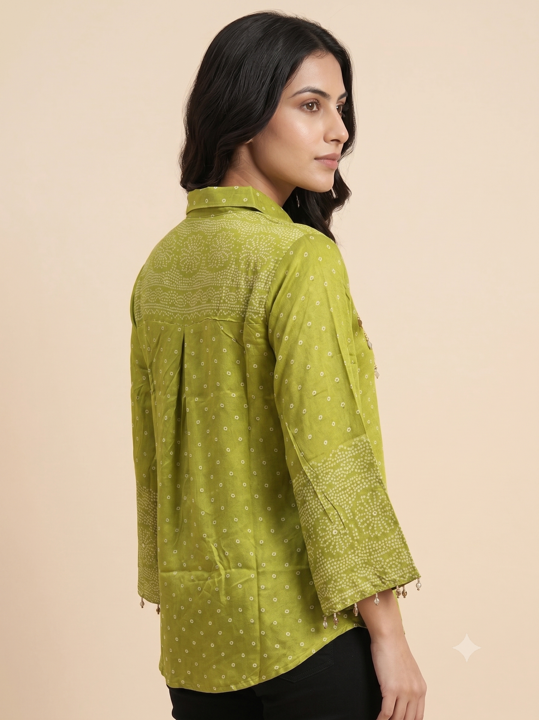 Luxury Olive Green Corporate Wear Shirt