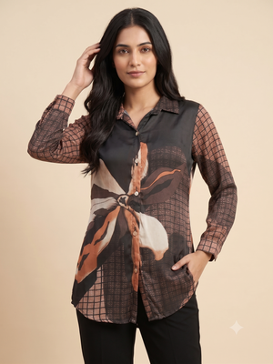 Elegant Black Formal Shirt for Women
