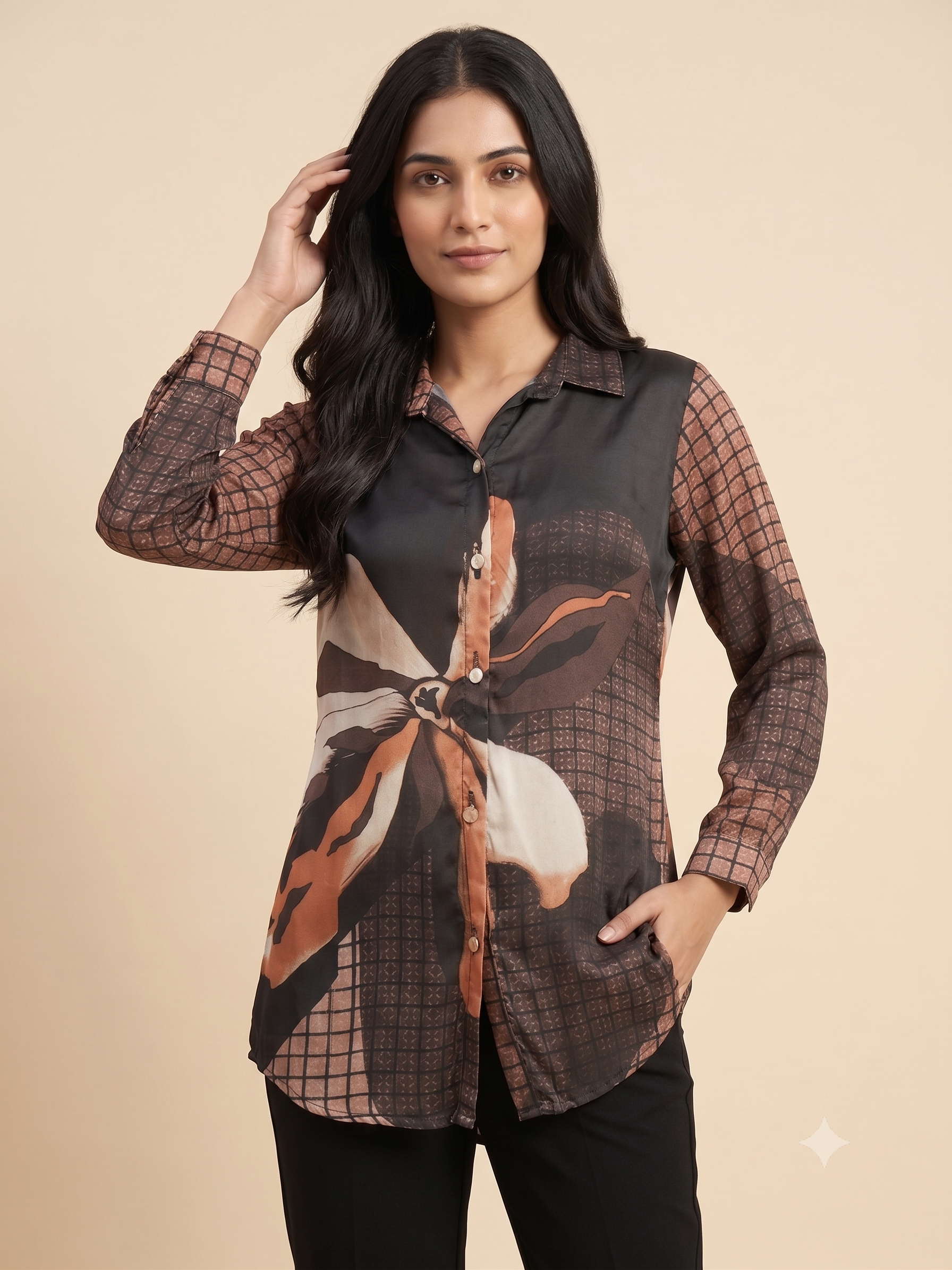 Elegant Black Formal Shirt for Women