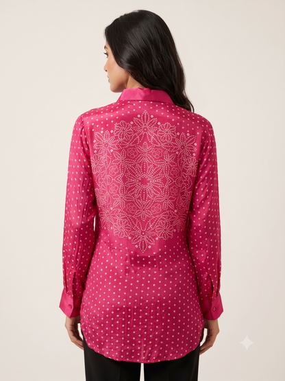 Premium Fuchsia Pink Women's Office Shirt