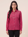 Premium Fuchsia Pink Women's Office Shirt