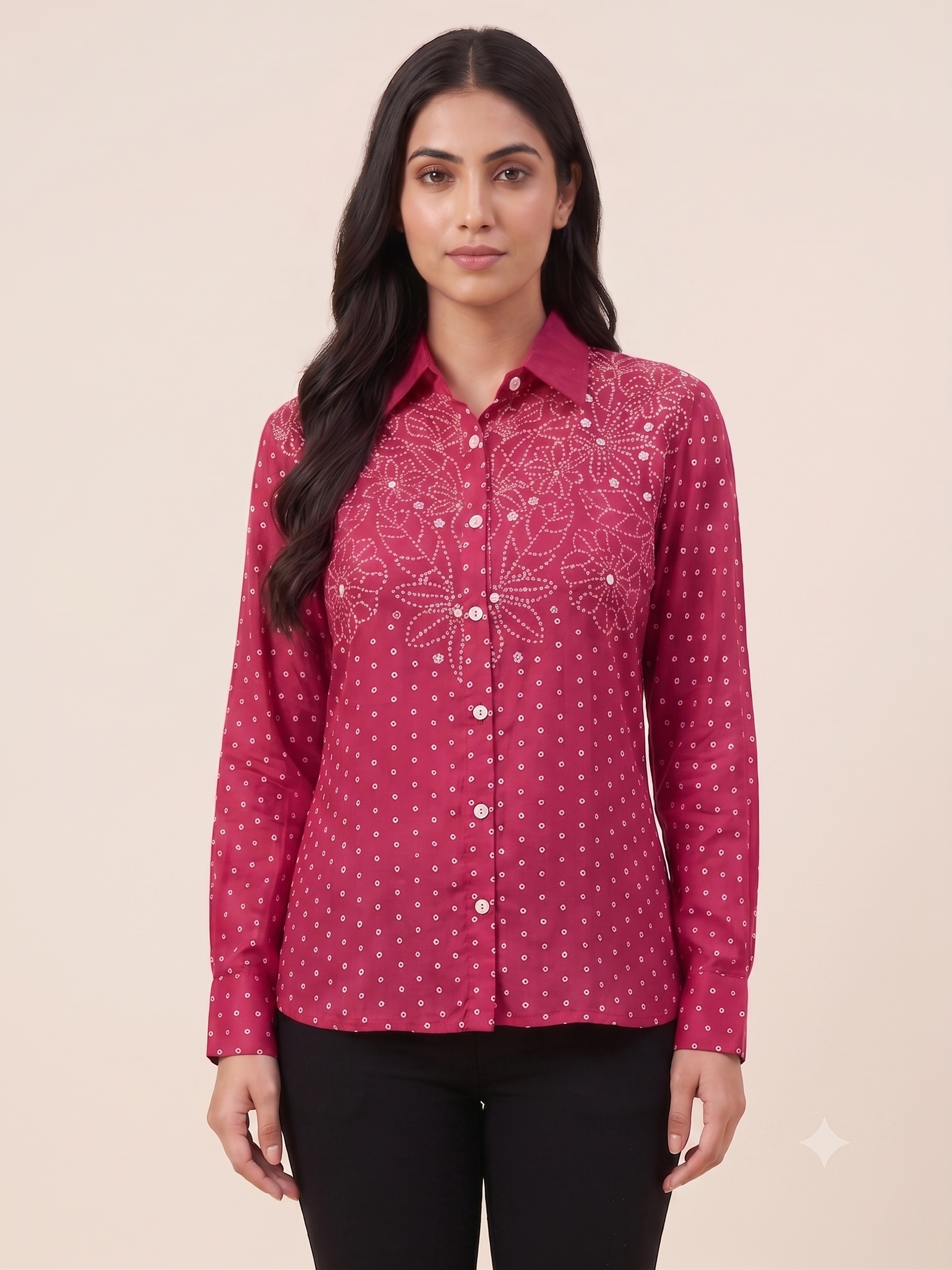 Premium Fuchsia Pink Women's Office Shirt