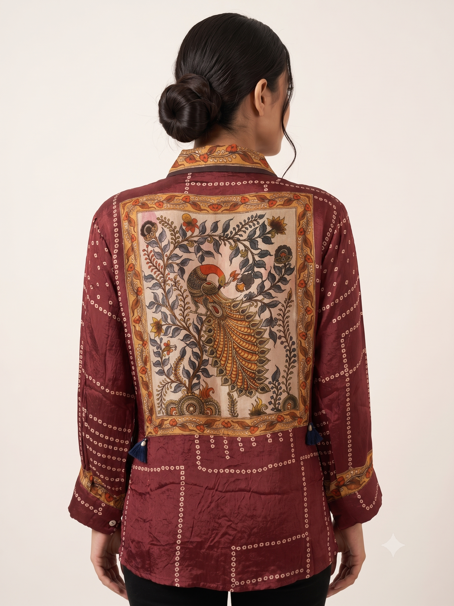 Premium Maroon Women's Office Shirt